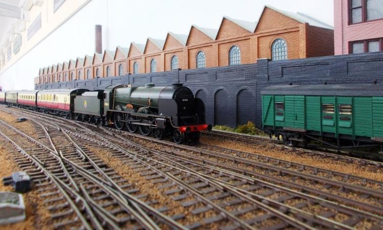 Lord Nelson no.30863  Lord Rodney  on Down express formed set 247 strengthened with Loose coaches and  New Century Bar  Pullman car. 